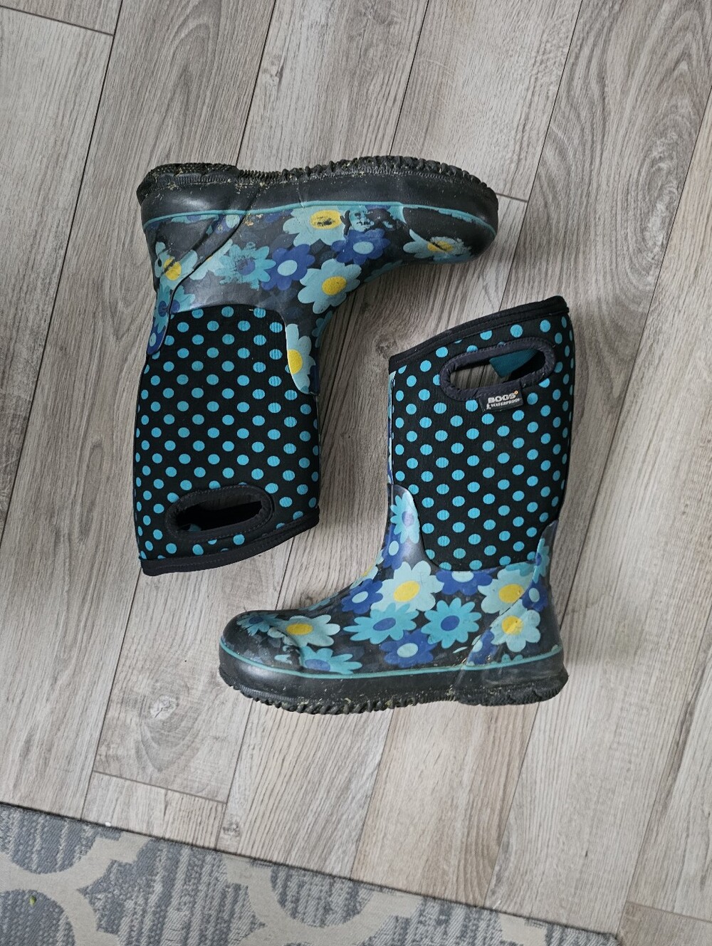 BOGS Flower Dots Boots Size 5 - Picture 3 of 9